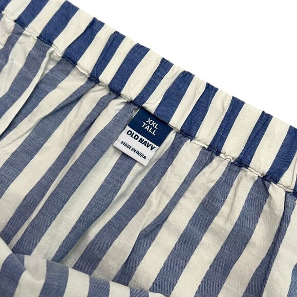 Old Navy Stripe Tiered Midi Skirt Blue XXL Tall Coastal English Countryside‎ - Picture 3 of 7